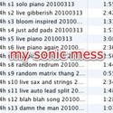 24 hour album - my sonic mess by yelyah