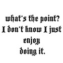 What's the point? by thetworegs